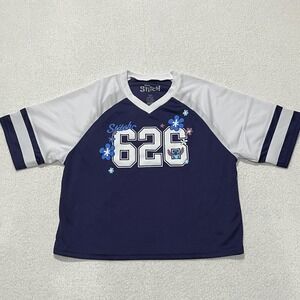 NEW!! Disney Lilo and Stitch Sports Jersey #626 Blue and White -‎ Size: S/CH